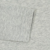 Bluză cu mâneci lungi gri, cu sigla mărcii Benetton 213811 2