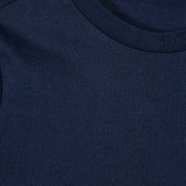 Bluză din bumbac cu mâneci lungi, albastru închis Benetton 213954 2