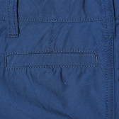 Pantaloni scurți din bumbac cu margini pliate pentru bebeluși, albastru Benetton 213993 3
