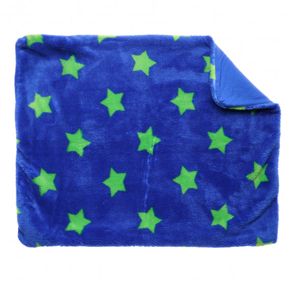 Pătură albastră pentru băieți cu un imprimeu de steluțe Chicco 214221 