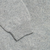Pulover tricotat cu imprimeu căprioară pentru bebeluși, gri Benetton 214334 3