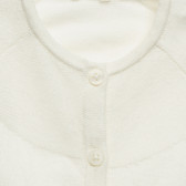Cardigan cu două panglici pentru bebeluși, alb Benetton 214341 2