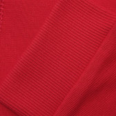 Pantaloni din bumbac cu logo marca, roșii Benetton 214432 2
