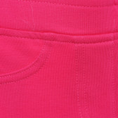 Colanți din bumbac, în roz Benetton 214440 2