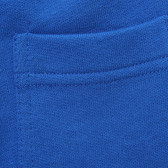 Pantaloni sport de bumbac cu șireturi pentru bebeluși, albaștri Benetton 214453 3