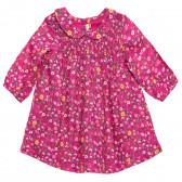 Rochie cu imprimeu floral pentru bebeluși, roz Benetton 214582 