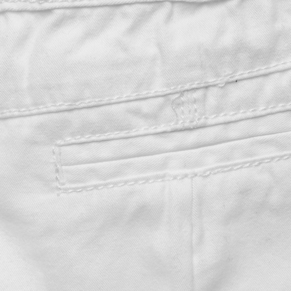 Pantaloni scurți pentru copii cu buzunare laterale, alb  214610 3
