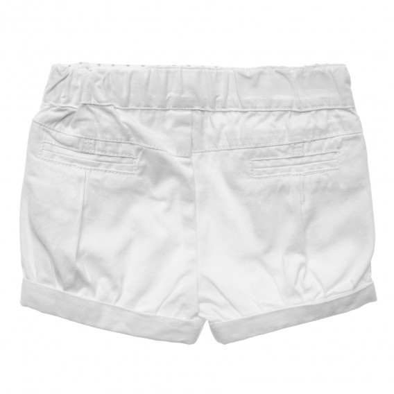 Pantaloni scurți pentru copii cu buzunare laterale, alb  214611 4