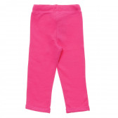 Pantaloni de bumbac cu sigla mărcii pentru bebeluși, roz Benetton 214637 4