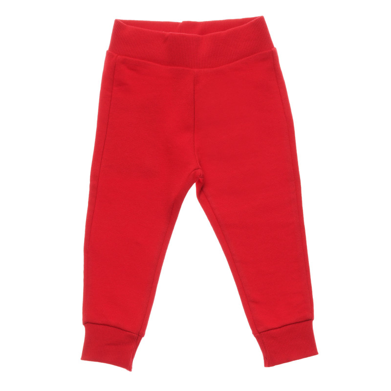 Pantaloni sport din bumbac, în roșu  214666