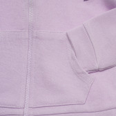 Hanorac de bumbac cu inscripție de marcă, violet Benetton 214721 3