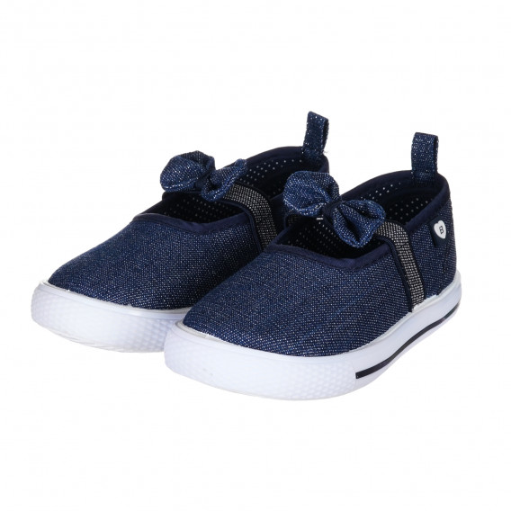 Pantofi Beppi albaștri pentru băieți cu bandă elastică și fundiță Beppi 214888 5