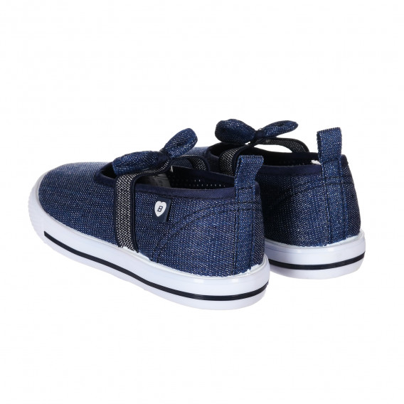 Pantofi Beppi albaștri pentru băieți cu bandă elastică și fundiță Beppi 214889 6