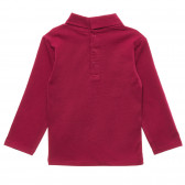 Bluză din bumbac cu guler polo pentru bebeluși, roșie KIABI 215465 4