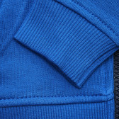 Hanorac din bumbac cu logo brodat pentru băieței, albastru Benetton 215777 3