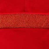 Pantaloni elastici cu buzunare decorative, roșii Benetton 215793 3