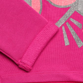 Set de bluză din bumbac cu mâneci lungi și pantaloni, roz Benetton 215981 3