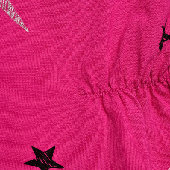 Rochie cu imprimeu figural, roz Benetton 215993 3