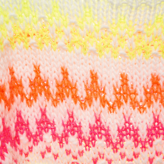 Pulover tricotat cu dungi multicolore Benetton 216048 2