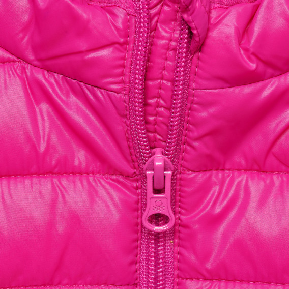 Geacă de iarnă, de  culoare roz Benetton 216060 2