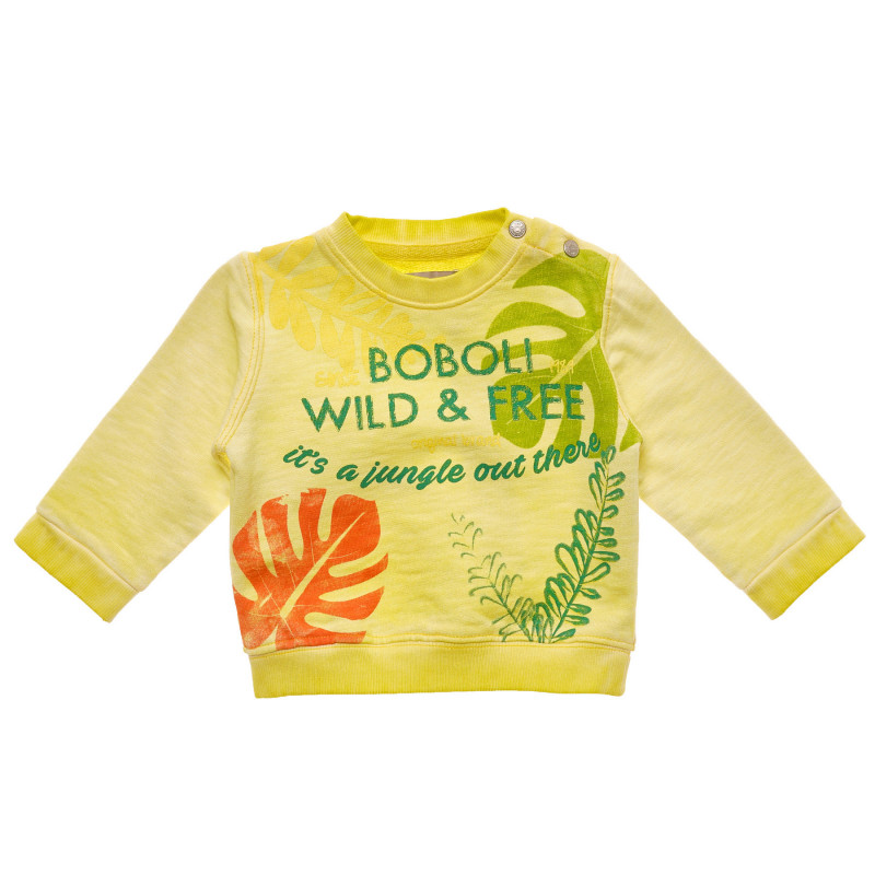 Hanorac de bumbac cu imprimeu floral pentru bebeluși - Wild & Free  216181