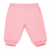 Pantaloni roz din bumbac pentru fete Chicco 216272 