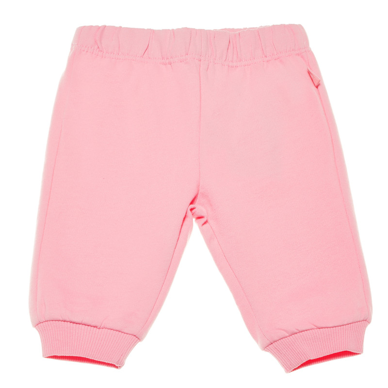 Pantaloni roz din bumbac pentru fete  216272