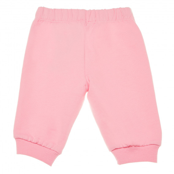 Pantaloni roz din bumbac pentru fete Chicco 216273 2