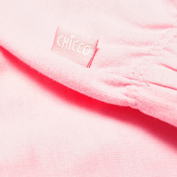 Pantaloni roz din bumbac pentru fete Chicco 216274 3