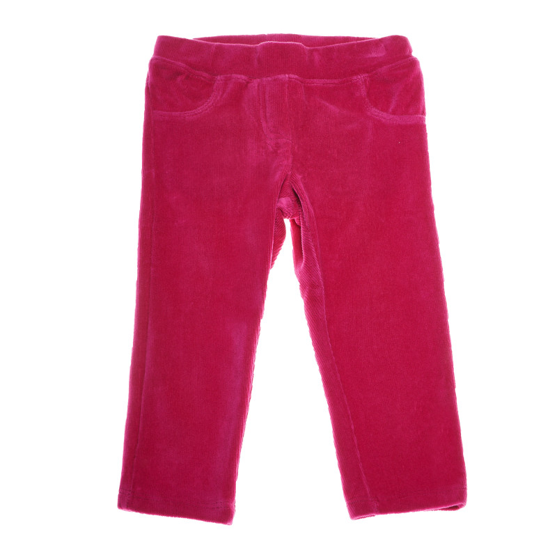 Pantaloni pentru fetiță, țesătură de pluș  216301