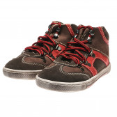 Pantofi din piele pentru băieți cu șireturi roșii Chicco 216333 