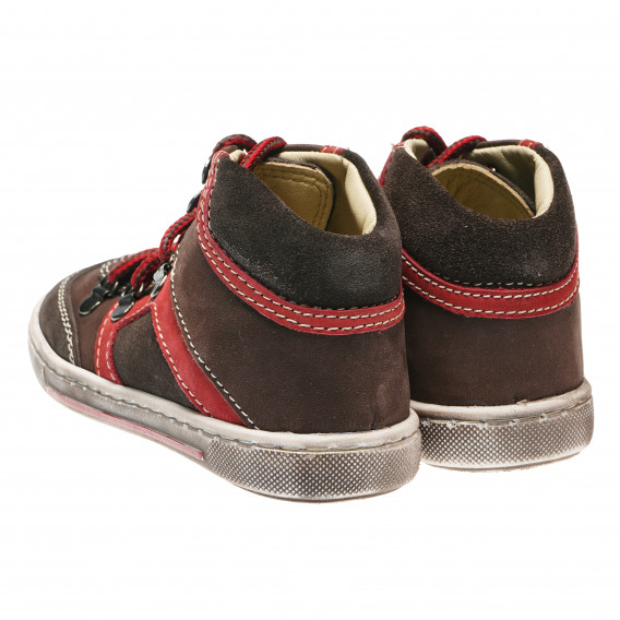 Pantofi din piele pentru băieți cu șireturi roșii Chicco 216334 2