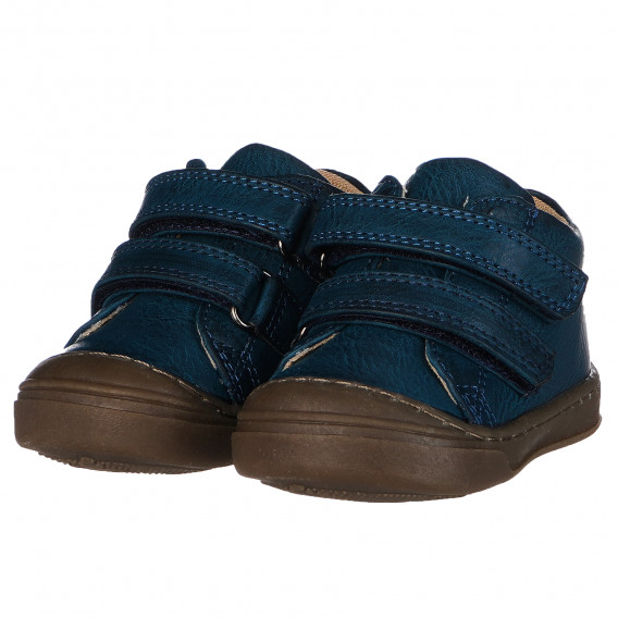 Pantofi pentru bebeluși cu velcro pentru băieți, albaștri Beppi 216344 4