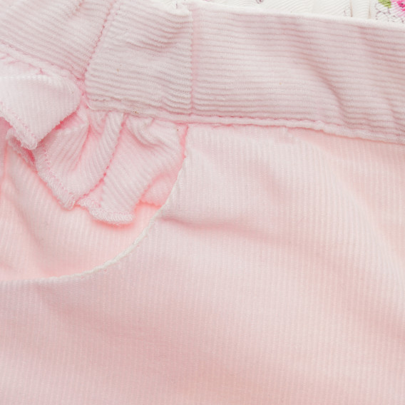Pantaloni roz, cu volane la buzunare, pentru fetiță Chicco 216358 2