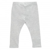 Pantaloni de bumbac de culoare gri, cu aplicație inimă Chicco 216380 4