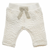 Pantaloni pentru fetiță cu o panglică albă Chicco 216393 