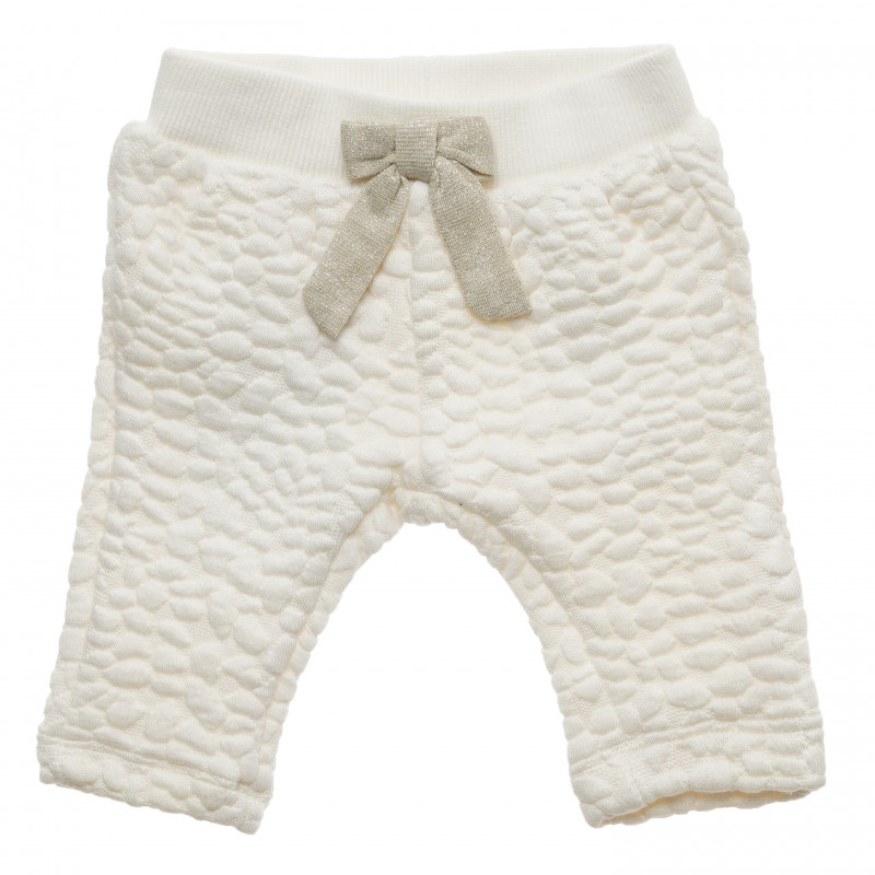 Pantaloni pentru fetiță cu o panglică albă  216393