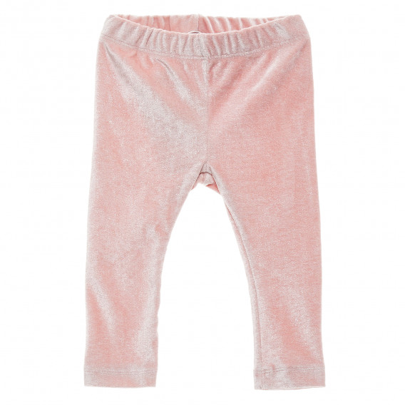 Pantaloni lungi de culoare roz pal pentru fete Chicco 216411 