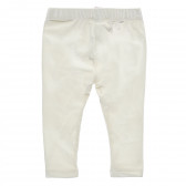 Pantaloni lungi de culoare albă pentru fete Chicco 216418 7