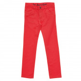 Pantaloni roșii din bumbac pentru fete Tape a l'oeil 216443 