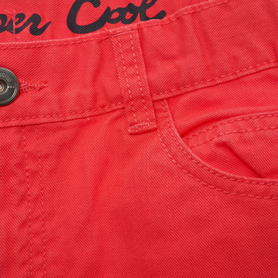 Pantaloni roșii din bumbac pentru fete Tape a l'oeil 216444 2