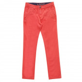Pantaloni de bumbac de culoare portocalie pentru fete Tape a l'oeil 216447 5
