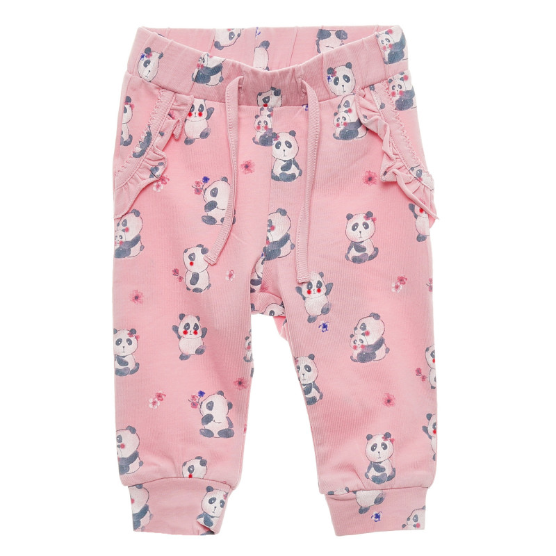 Pantaloni pentru copii cu imprimeu panda  216467