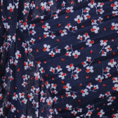 Pantaloni largi pentru fete, albastru închis cu imprimeu floral Boboli 216597 3