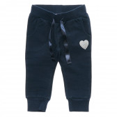 2 perechi de pantaloni din bumbac sport cu inima pentru fete violet și negru Chicco 216635 6