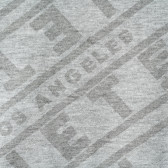 Bluză gri cu mâneci scurte din bumbac, cu imprimeu grafic, pentru băieți Guess 216659 3