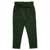 Pantaloni cu talie înaltă pentru fete, verde închis Name it 216750 2