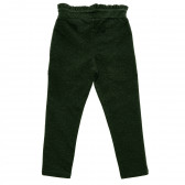 Pantaloni cu talie înaltă pentru fete, verde închis Name it 216753 5