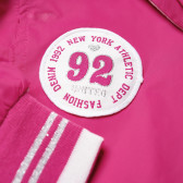 Jacheta cu margini pentru fete, roz Marine Corps 216864 2