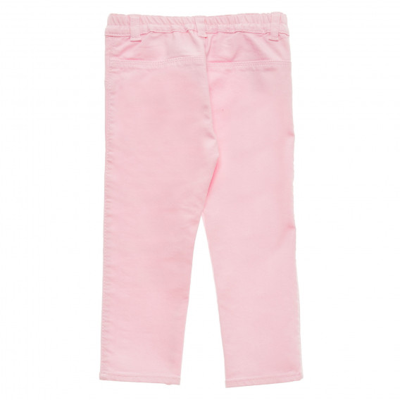 Pantaloni cu buzunare decorative pentru bebeluși, roz Benetton 216967 4